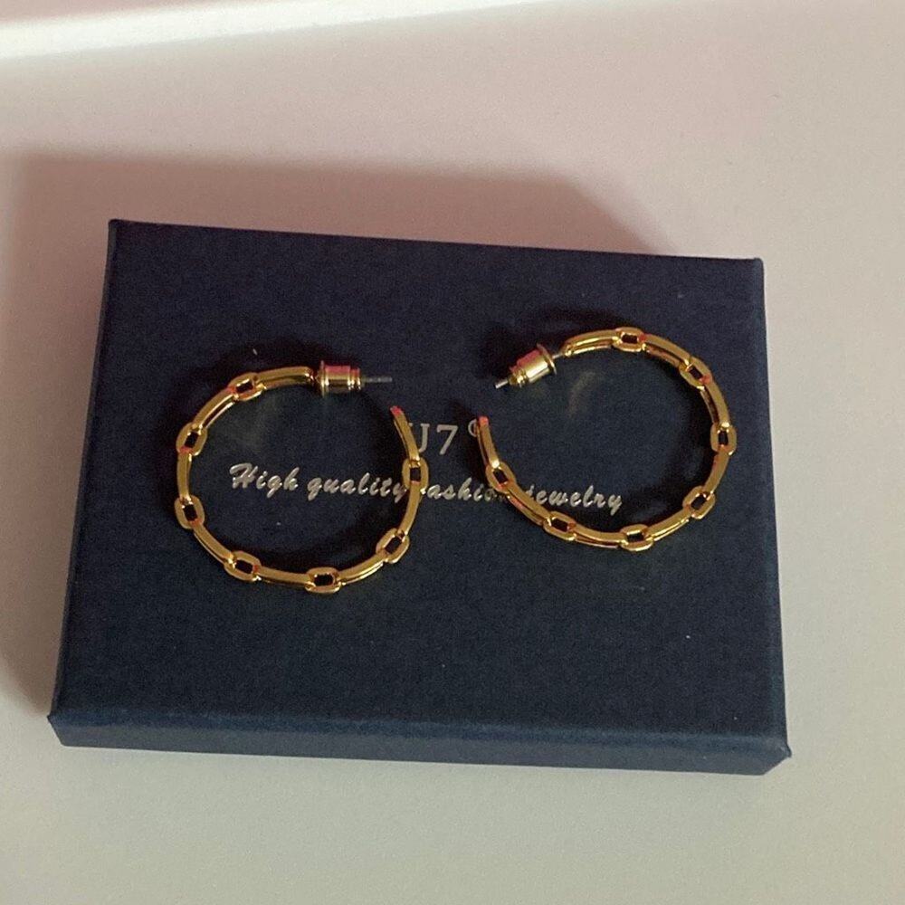 hoop earrings
